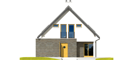 Tim - Projekty domów ARCHIPELAG - Tim - elewacja lewa