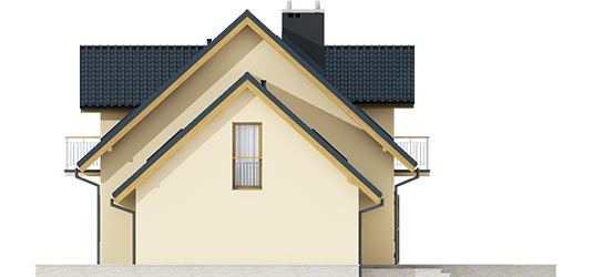 Marise IV G1 ENERGO - Projekty domów ARCHIPELAG - Marisa IV G1 ENERGO - elewacja prawa