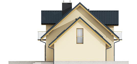 Marise IV G1 ENERGO - Projekty domów ARCHIPELAG - Marisa IV G1 ENERGO - elewacja prawa