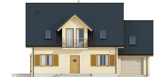 Marise IV G1 ENERGO - Projekty domów ARCHIPELAG - Marisa IV G1 ENERGO - elewacja frontowa