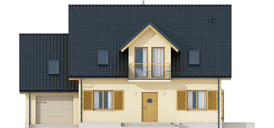 Marise IV G1 ENERGO - Projekty domów ARCHIPELAG - Marisa IV G1 ENERGO - elewacja frontowa