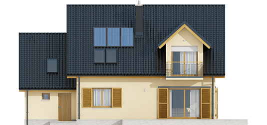 Marise IV G1 ENERGO - Projekty domów ARCHIPELAG - Marisa IV G1 ENERGO - elewacja tylna