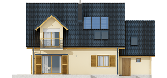 Marise IV G1 ENERGO - Projekty domów ARCHIPELAG - Marisa IV G1 ENERGO - elewacja tylna