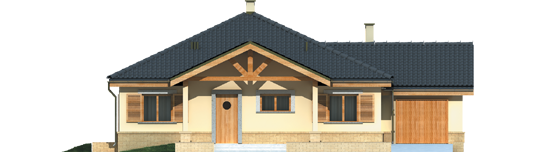 Harold II G1 - Projekt domu Harold II G1 - elewacja frontowa