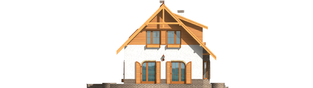 Projekt domu Iskierka G2 - elewacja lewa