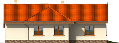 Zuko - Projekt domu Zuza - elewacja prawa