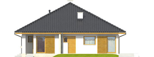 Flori III - Projekt domu Flori III (30 stopni) - elewacja prawa