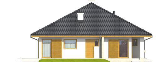 Flori III - Projekt domu Flori III (30 stopni) - elewacja prawa