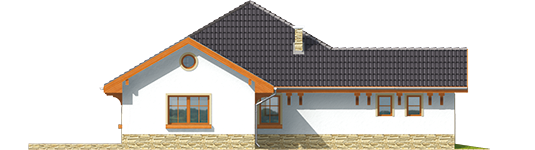 Runa G1 - Projekt domu Runa G1 - elewacja prawa