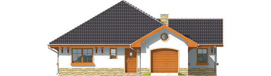 Runa G1 - Projekt domu Runa G1 - elewacja frontowa