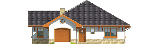 Runa G1 - Projekt domu Runa G1 - elewacja frontowa