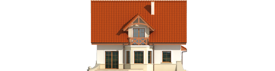 Vinny - Projekt domu Wiolka G1 - elewacja tylna