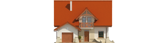 Vinny - Projekt domu Wiolka G1 - elewacja frontowa