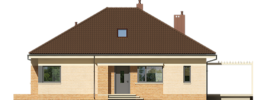 Flow III - Projekt domu Flo III - elewacja frontowa