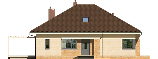 Flow III - Projekt domu Flo III - elewacja frontowa