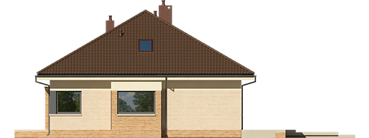 Flow III - Projekt domu Flo III - elewacja lewa