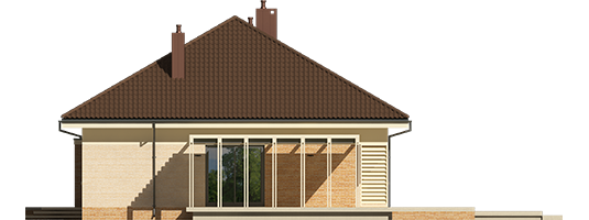 Flow III - Projekt domu Flo III - elewacja prawa