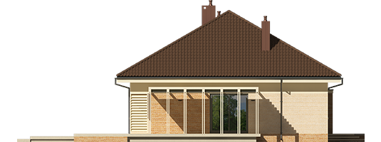 Flow III - Projekt domu Flo III - elewacja prawa