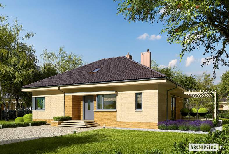 Projekt domu Flo III - wizualizacja frontowa