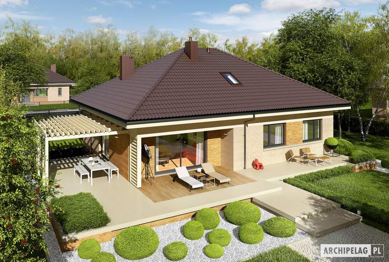 Projekt domu Flo III - widok z góry