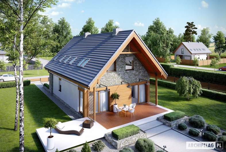 Projekt domu Elias G1 - widok z góry