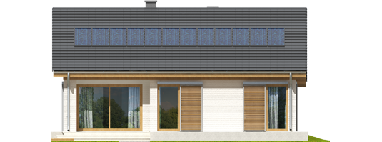 Rafael G1 - Projekt domu Rafael G1 - elewacja tylna