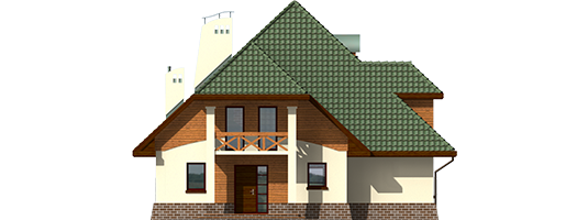 Adelayda - Projekt domu Adelajda - elewacja frontowa