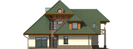 Adelayda - Projekt domu Adelajda - elewacja lewa