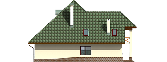 Adelayda - Projekt domu Adelajda - elewacja prawa