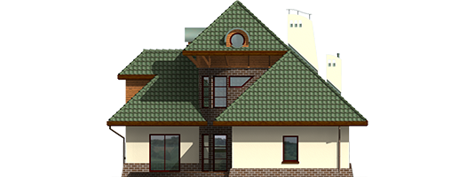 Adelayda - Projekt domu Adelajda - elewacja tylna