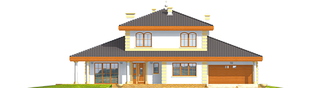 Projekt domu Eleonora G2 - elewacja frontowa