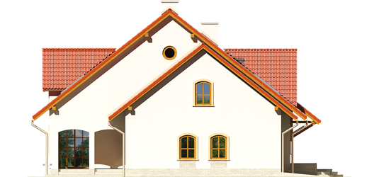 Judy G1 - Projekt domu Judyta G1 - elewacja prawa