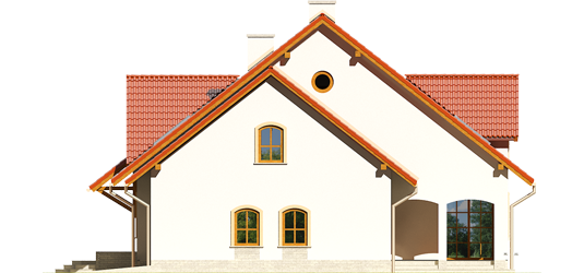 Judy G1 - Projekt domu Judyta G1 - elewacja prawa