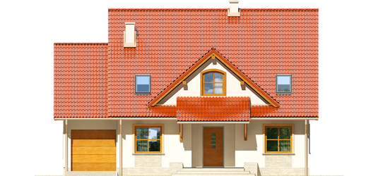 Judy G1 - Projekt domu Judyta G1 - elewacja frontowa