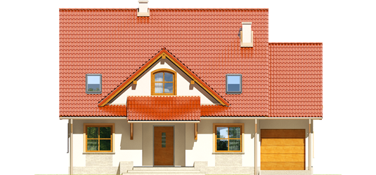 Judy G1 - Projekt domu Judyta G1 - elewacja frontowa