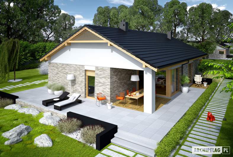 Projekt domu Daniel G2 - widok z góry