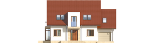 Projekt domu Edi II G1 - elewacja frontowa