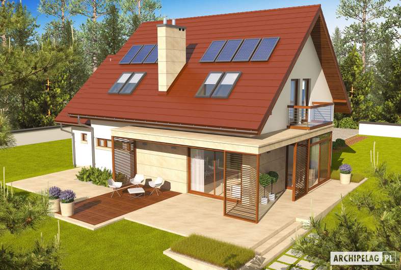 Projekt domu Edi II G1 - widok z góry