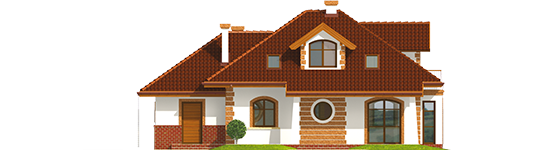 Iva G1 - Projekt domu Iwa G1 - elewacja tylna