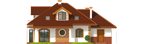 Iva G1 - Projekt domu Iwa G1 - elewacja tylna