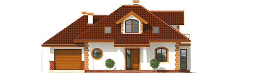 Iva G1 - Projekt domu Iwa G1 - elewacja frontowa
