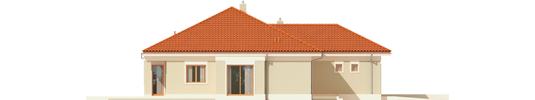 Eris G2 B - Projekt domu Eris G2 (wersja B) - elewacja prawa