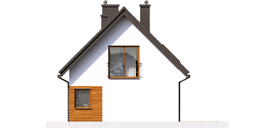 Liv 7 - Projekty domów ARCHIPELAG - Liv 7 - elewacja lewa