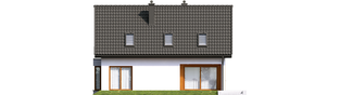 Projekt domu Liv 7 - elewacja tylna