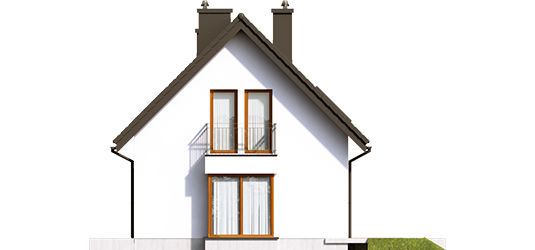 Liv 7 - Projekty domów ARCHIPELAG - Liv 7 - elewacja prawa