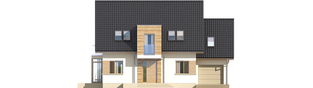 Projekt domu Edi G1 - elewacja frontowa