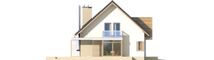 Projekt domu Edi G1 - elewacja lewa