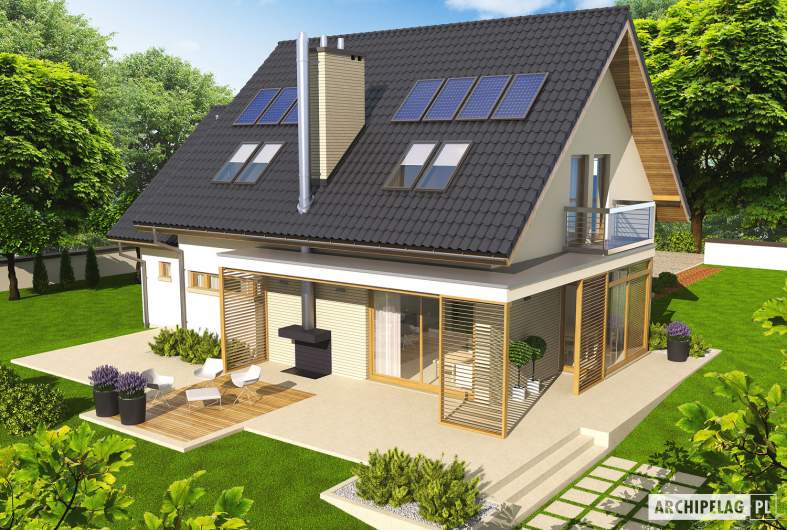 Projekt domu Edi G1 - widok z góry