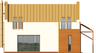 Simon - Projekt domu Szymon - elewacja prawa