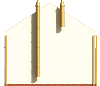 Simon - Projekt domu Szymon - elewacja tylna